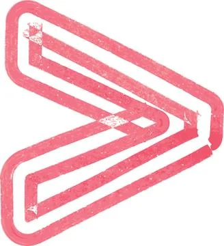 Abstract Symbol made with red marker Illustrazione stock