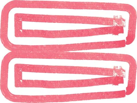 Abstract Symbol made with red marker Illustrazione stock