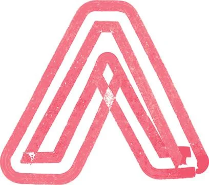 Abstract Symbol made with red marker Stock Illustration