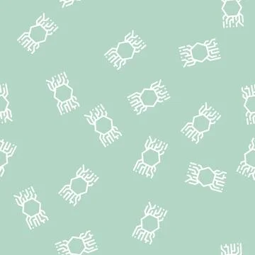 Abstract symbolism line vector seamless pattern Illustrazione stock