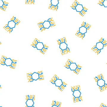 Abstract symbolism vector seamless pattern Illustrazione stock
