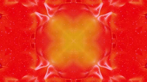 Abstract symmetric 3D structures like liquid kaleidoscope in looped animation Stock Footage 137493706