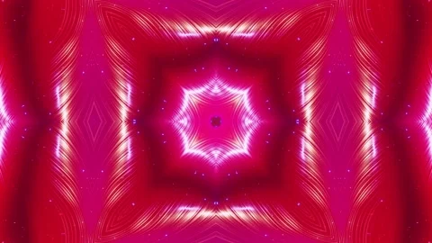 Abstract symmetric 3D structures like liquid kaleidoscope in looped animation Stock Footage 137493901