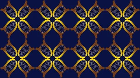 Abstract symmetric background with color patterns Stock Illustration
