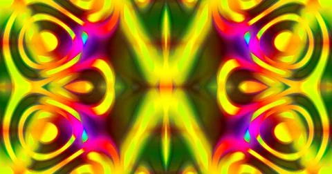 Abstract Symmetric Pattern Background Tech Wave Aliens Trippy VJ 스톡 일러스트