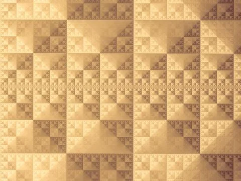 Abstract symmetric pattern with squares and triangles Stock Illustration