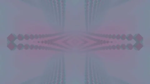 Abstract symmetrical 3d rendering background. Digital seamless loop animation 4K Stock Footage 245700108