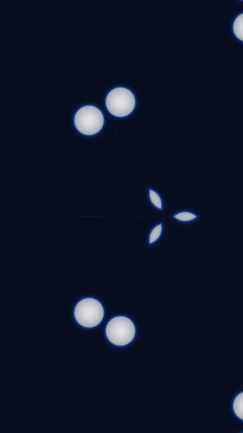 Abstract Symmetrical Blue and White Bokeh Light Animation Stock-Footage 337094530