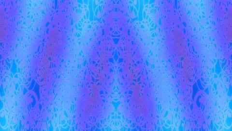 Abstract Symmetrical Blue Purple Pattern Background with Ethereal Light and.. Stock Footage 332584287