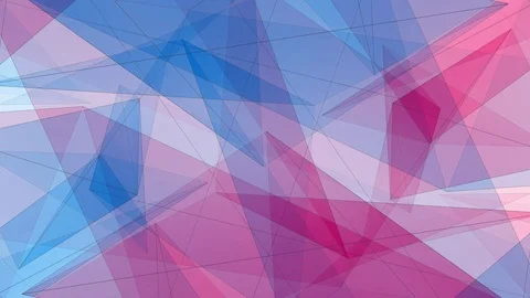 Abstract symmetrical BLUE RED polygon star shape net shiny cloud animation 库存影片 90660751