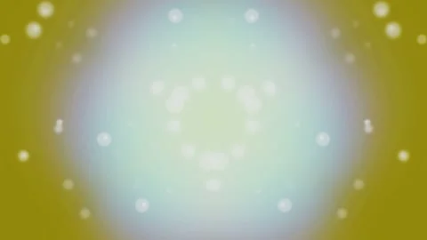 Abstract Symmetrical Bokeh Background in Yellow and Blue Stock Footage 332920073