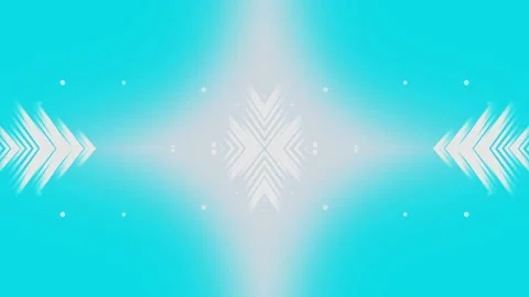 Abstract Symmetrical Brush Stroke Animation on Teal Gradient Background Stock Footage 332392310