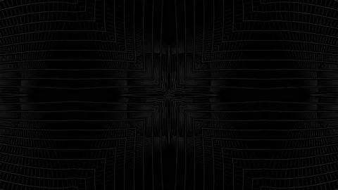 Abstract symmetrical composition, 3d elements light up like bulbs with Stock Footage 153384782