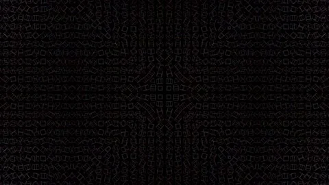 Abstract symmetrical composition, 3d elements light up like bulbs with Stock Footage 274188518