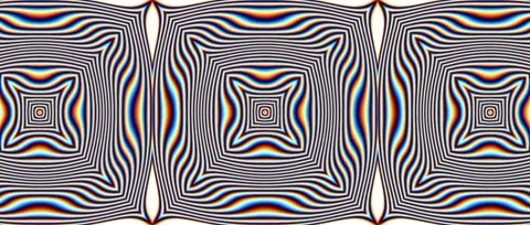Abstract Symmetrical Digital Pattern with Concentric Shapes Vídeo Stock 331002681
