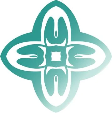 Abstract Symmetrical Gradient Vector Shape Modern Digital Design Modern Dig.. Stock Photos