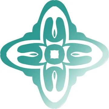 Abstract Symmetrical Gradient Vector Shape Modern Digital Design Modern Dig.. Stockfoto's