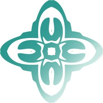 Abstract Symmetrical Gradient Vector Shape Modern Digital Design Modern Dig.. 库存照片