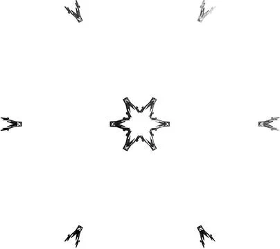 Abstract Symmetrical Gradient Vector Shape Modern Digital Design Modern Dig.. Stockfoto's