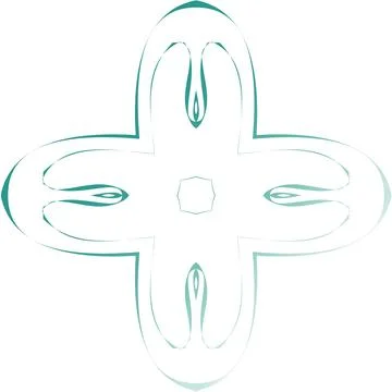 Abstract Symmetrical Gradient Vector Shape Modern Digital Design Modern Dig.. Stock Photos