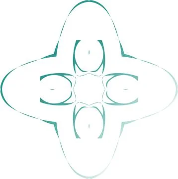 Abstract Symmetrical Gradient Vector Shape Modern Digital Design Modern Dig.. Stock Photos