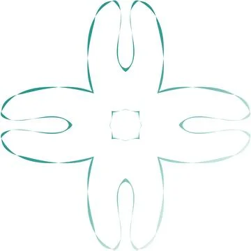 Abstract Symmetrical Gradient Vector Shape Modern Digital Design Modern Dig.. Stock Photos