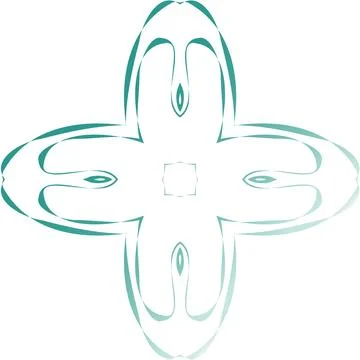 Abstract Symmetrical Gradient Vector Shape Modern Digital Design Modern Dig.. 库存照片