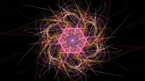 Abstract symmetrical light. Stock Illustration