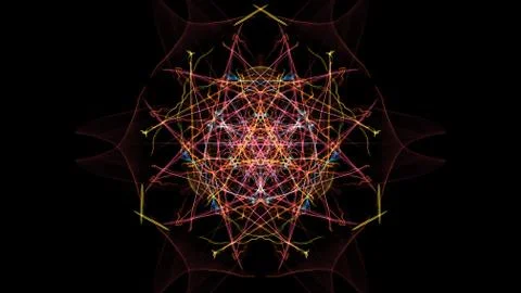 Abstract symmetrical light. Stock Illustration