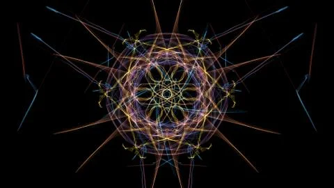 Abstract symmetrical light. Stock Illustration