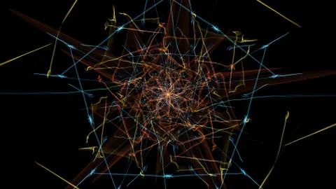 Abstract symmetrical light. Stock Illustration