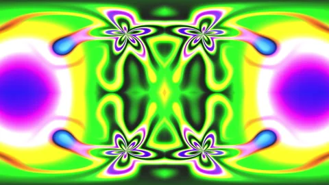 Abstract Symmetrical Liquid Silk Wave Motion Background 4K with Vivid Multi.. Stock Footage 344357353
