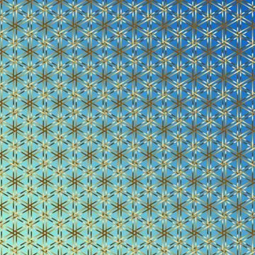Abstract symmetrical pattern with golden lines and gradient Stock Illustration