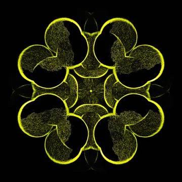 Abstract symmetrical pattern Stock Illustration