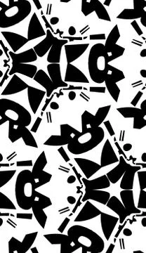 Abstract Symmetrical Pattern Stock Illustration