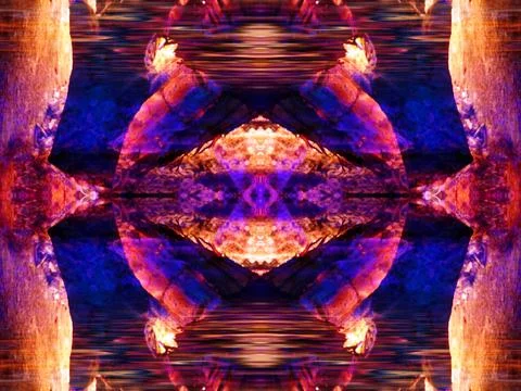 Abstract symmetrical pattern Stock Illustration