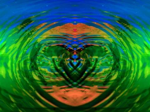 Abstract symmetrical pattern Stock Illustration