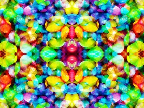 Abstract symmetrical pattern Stock Illustration