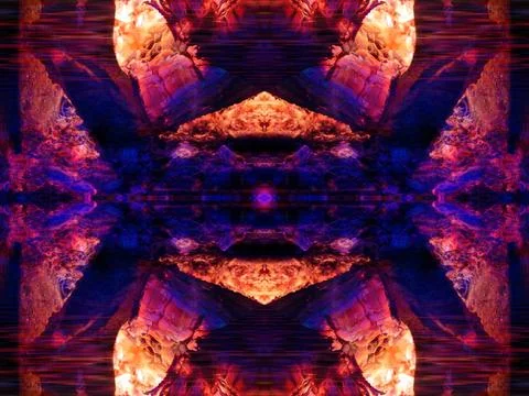 Abstract symmetrical pattern Stock Photos