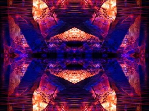 Abstract symmetrical pattern Stock Photos