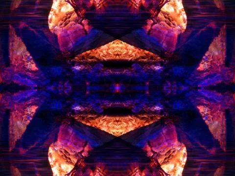 Abstract symmetrical pattern Stock Photos