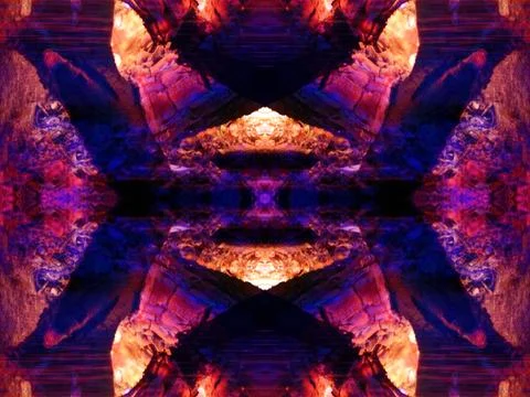 Abstract symmetrical pattern Stock Photos