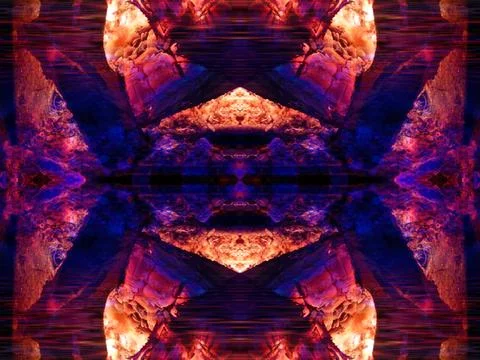 Abstract symmetrical pattern Stock Photos