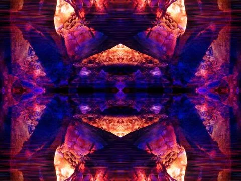 Abstract symmetrical pattern Stock Photos