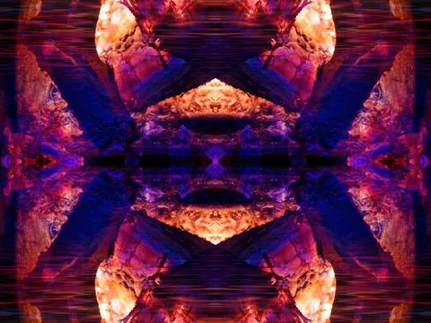 Abstract symmetrical pattern Stock Photos