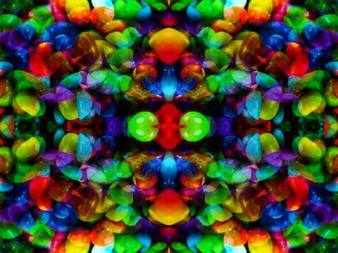 Abstract symmetrical pattern Stock Photos