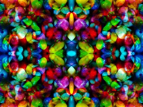 Abstract symmetrical pattern Stock Photos