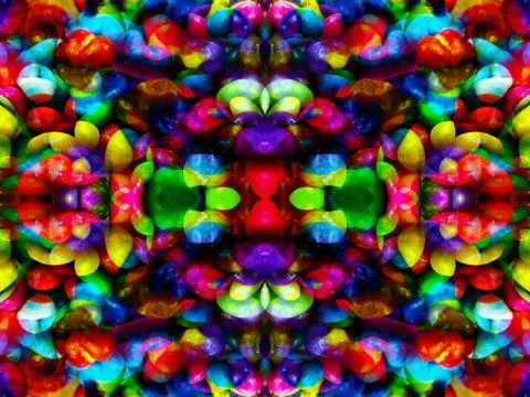 Abstract symmetrical pattern Stock Photos