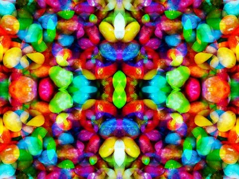 Abstract symmetrical pattern Stock Photos