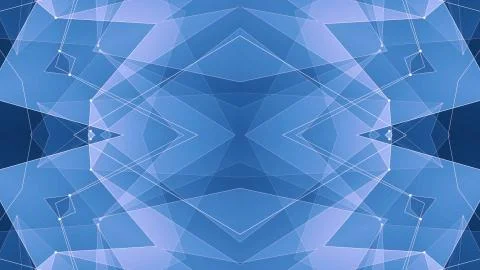 Abstract symmetrical poligon shape net cloud illustration background new quality Illustrazione stock